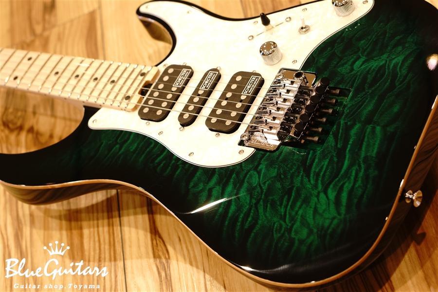 SCHECTER SD-DX-24-AS - Green Sunburst | Blue Guitars Online