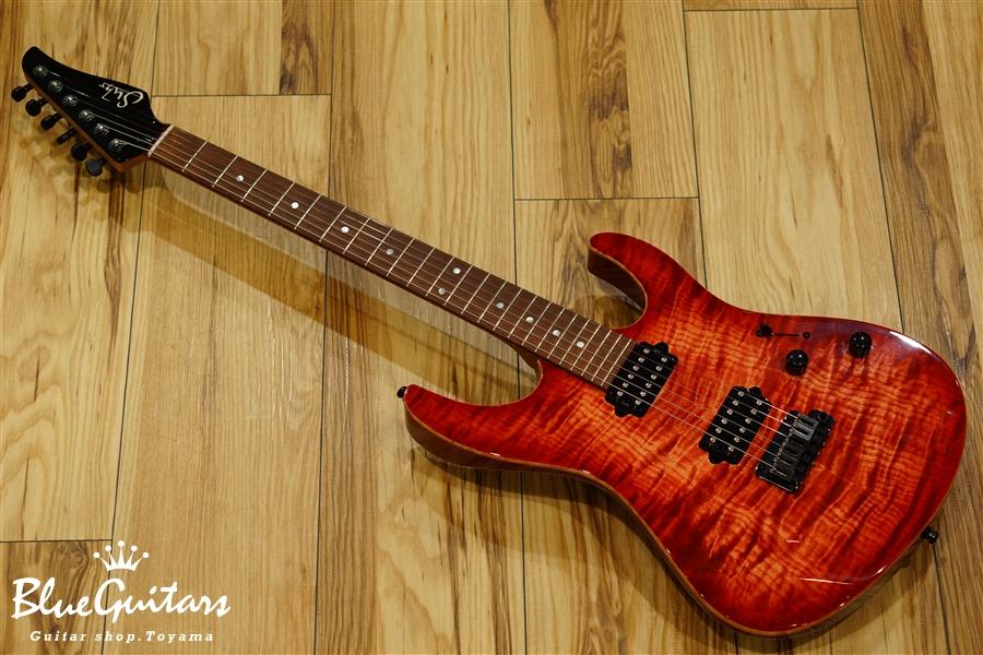 Modern - Faded Trans Wine Red Burst-