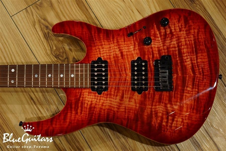 Modern - Faded Trans Wine Red Burst-