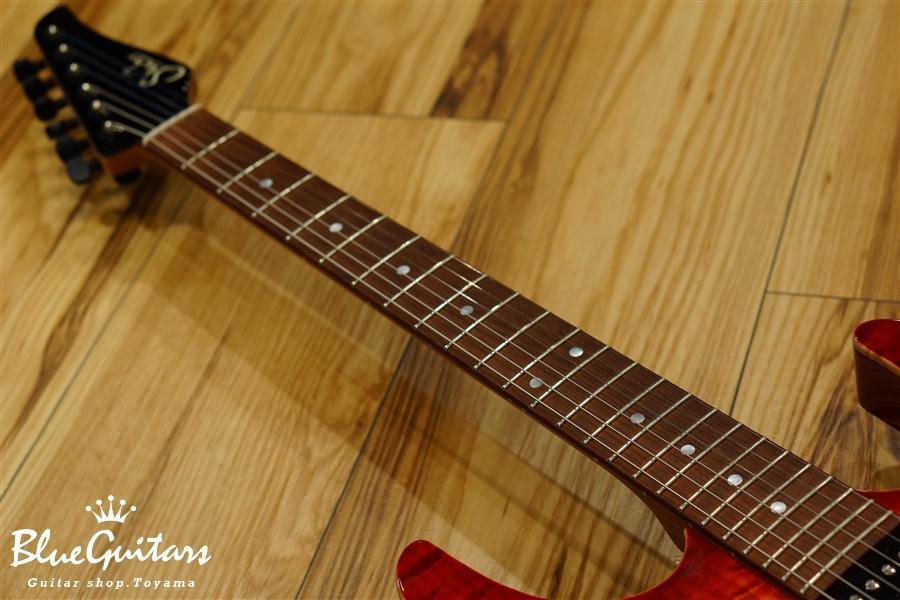 Modern - Faded Trans Wine Red Burst-
