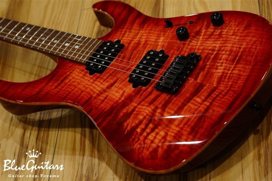 Modern - Faded Trans Wine Red Burst-