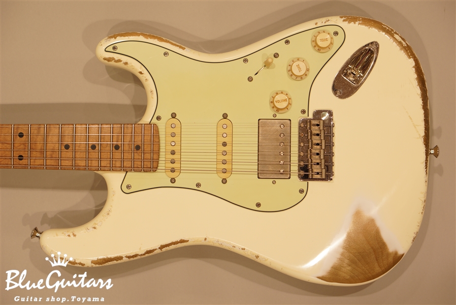 Xotic XSC-2 Vintage White Heavy Aged/Alder/RM-RM #185 | Blue
