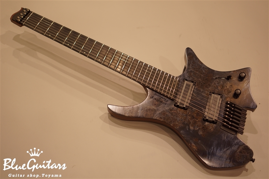 strandberg BODEN J7 Custom - Poplar Burl Blue | Blue Guitars