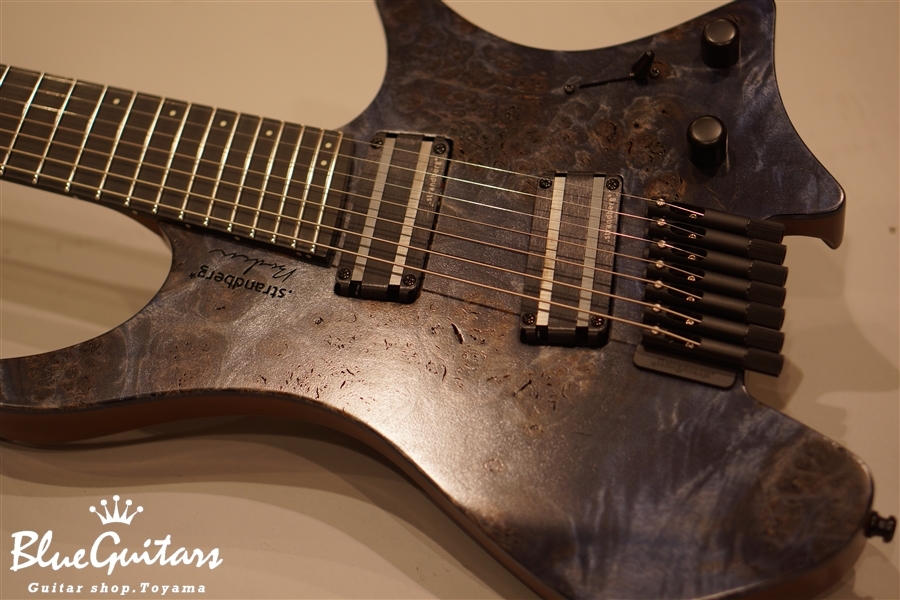 strandberg BODEN J7 Custom - Poplar Burl Blue | Blue Guitars
