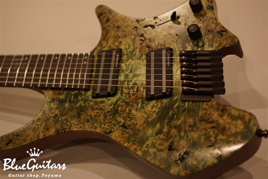 strandberg BODEN J7 Custom - Poplar Burl Green | Blue Guitars 