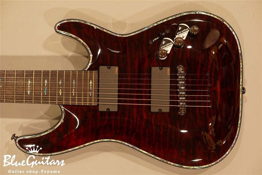 SCHECTER AD-C-7-HR [HELLRAISER] - Black Cherry | Blue