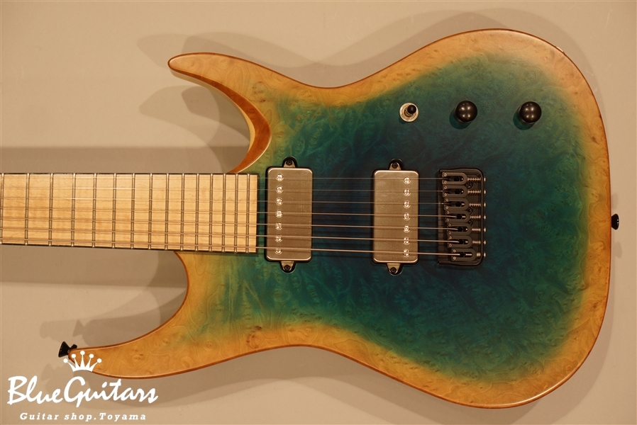 JPG [Josh Parkin Guitars] JPM7 - Blue 3-Stage Dye with Burst | Blue Guitars  Online Store