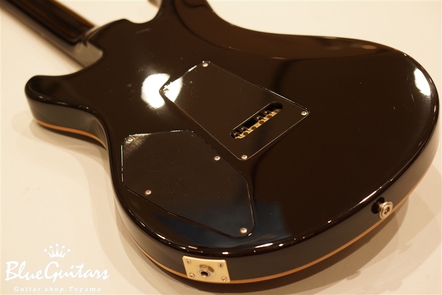 513 10Top Quited Maple / Maple Headstock Veneer - Gray Black