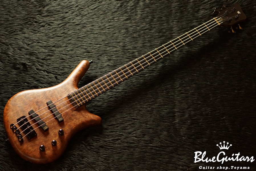 Warwick Thumb Bass 4-string through Neck - Natural Oil | Blue ...