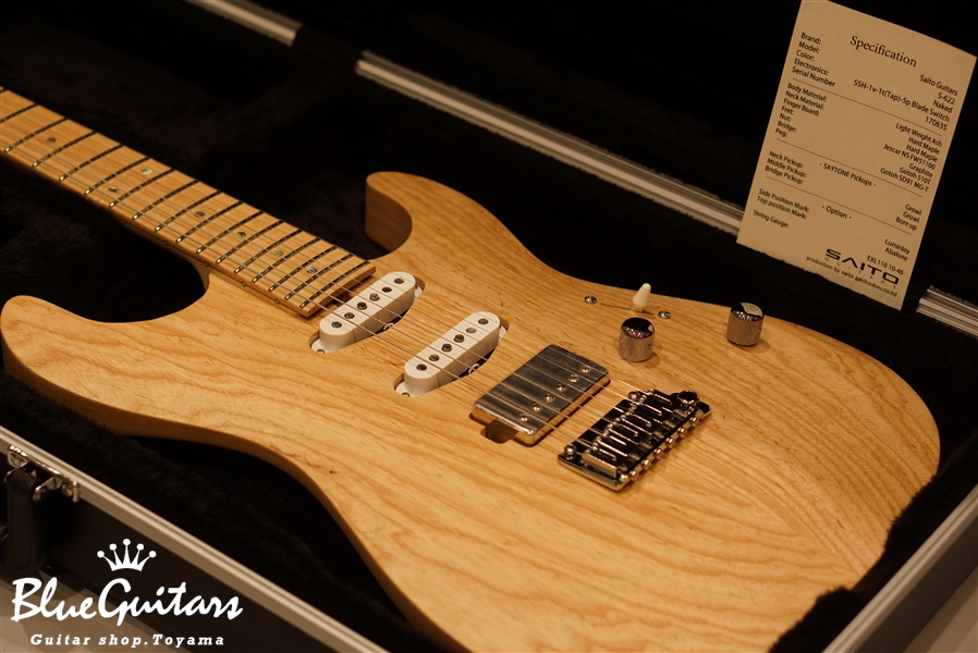 SAITO GUITARS S-622 Ash/M - Naked | Blue Guitars Online Store