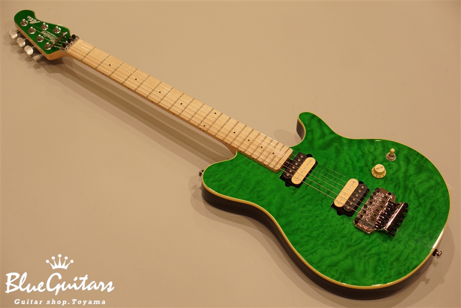 Sterling by MUSIC MAN AX40D - Translucent Green | Blue Guitars