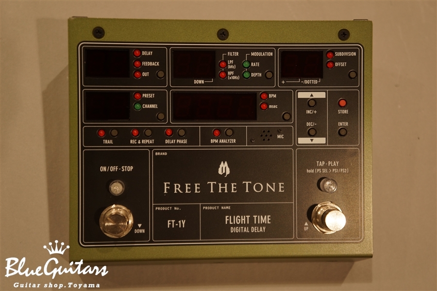 Free The Tone FLIGHT TIME DIGITAL DELAY [FT-1Y] | Blue Guitars Online Store