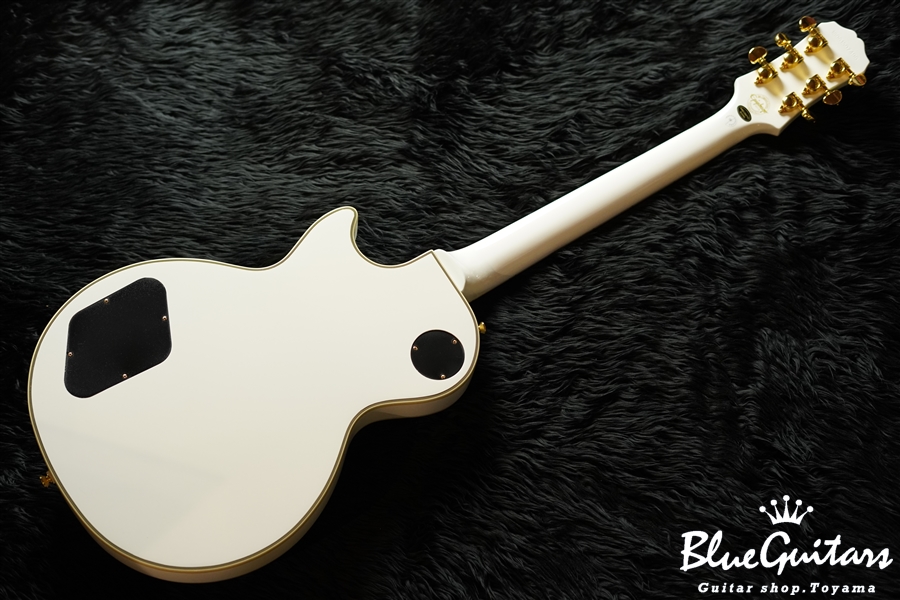 ギター Epiphone Les Paul Custom Pro White Epiphone LP Custom Pro - Alpine White With Gold Hardware