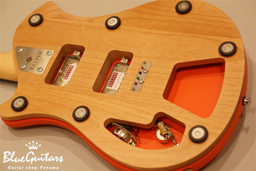 ギター Relish Guitars / Fiery W Mary Relish Mary Custom Limited Semi-hollowbody - Wood Core