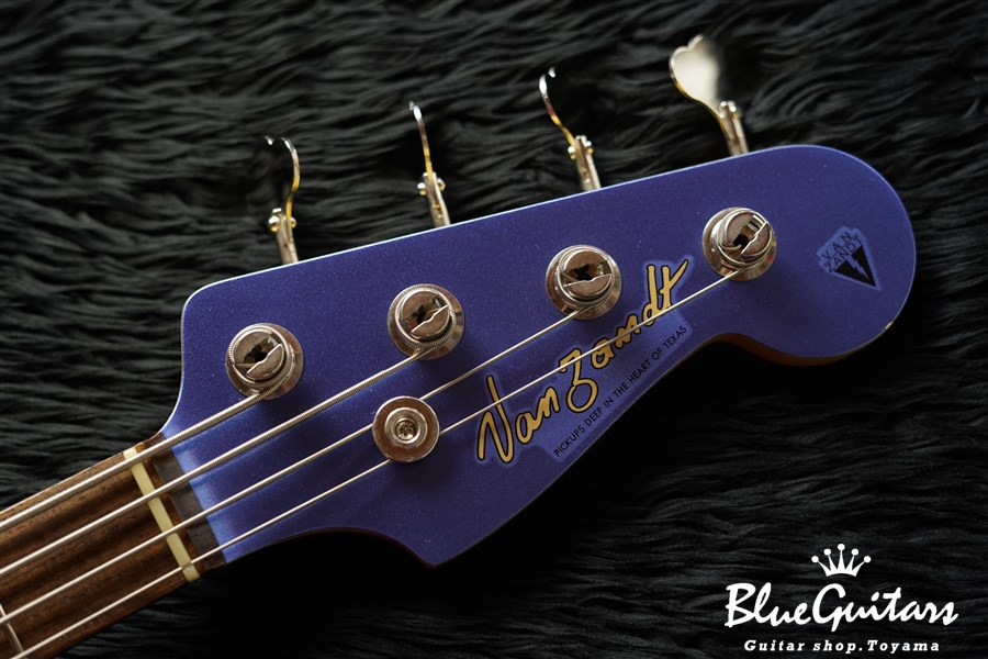 Vanzandt PBV-R2 - Lake Placid Blue / Matching Head | Blue Guitars