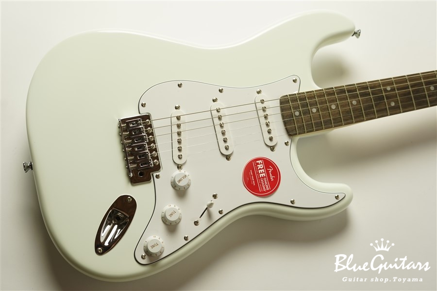 フェンダー スクワイア BULLET STRAT SONICBLUE 低弦高｜エレキギター 