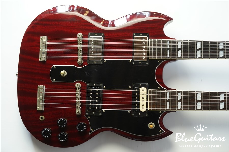 Orville by Gibson EDS-1275 SG Double Neck - Cherry | Blue Guitars
