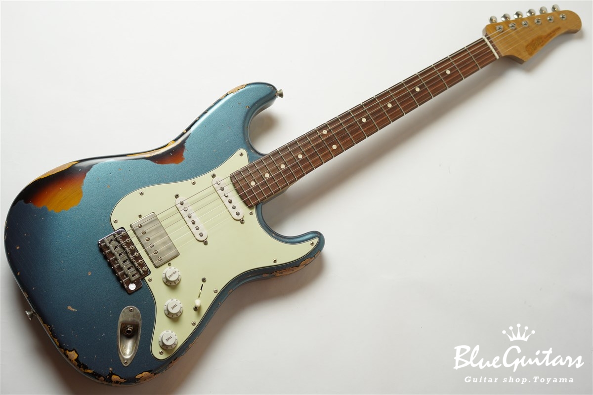 Xotic XSC-2 - Dark Lake Placid Blue over 3TB / Heavy Aged #1050 | Blue  Guitars Online Store