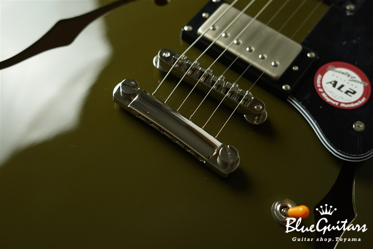 Seventy Seven Guitars EXRUBATO-STD-JT - Olive Green | Blue