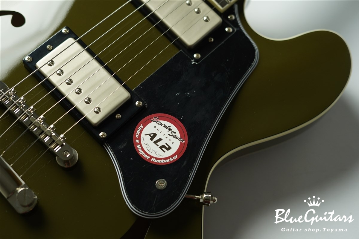 ギター seventy seven EXRUBATO-STD Olive Green Seventy Seven Guitars EXRUBATO-STD-JT - Olive Green | Blue