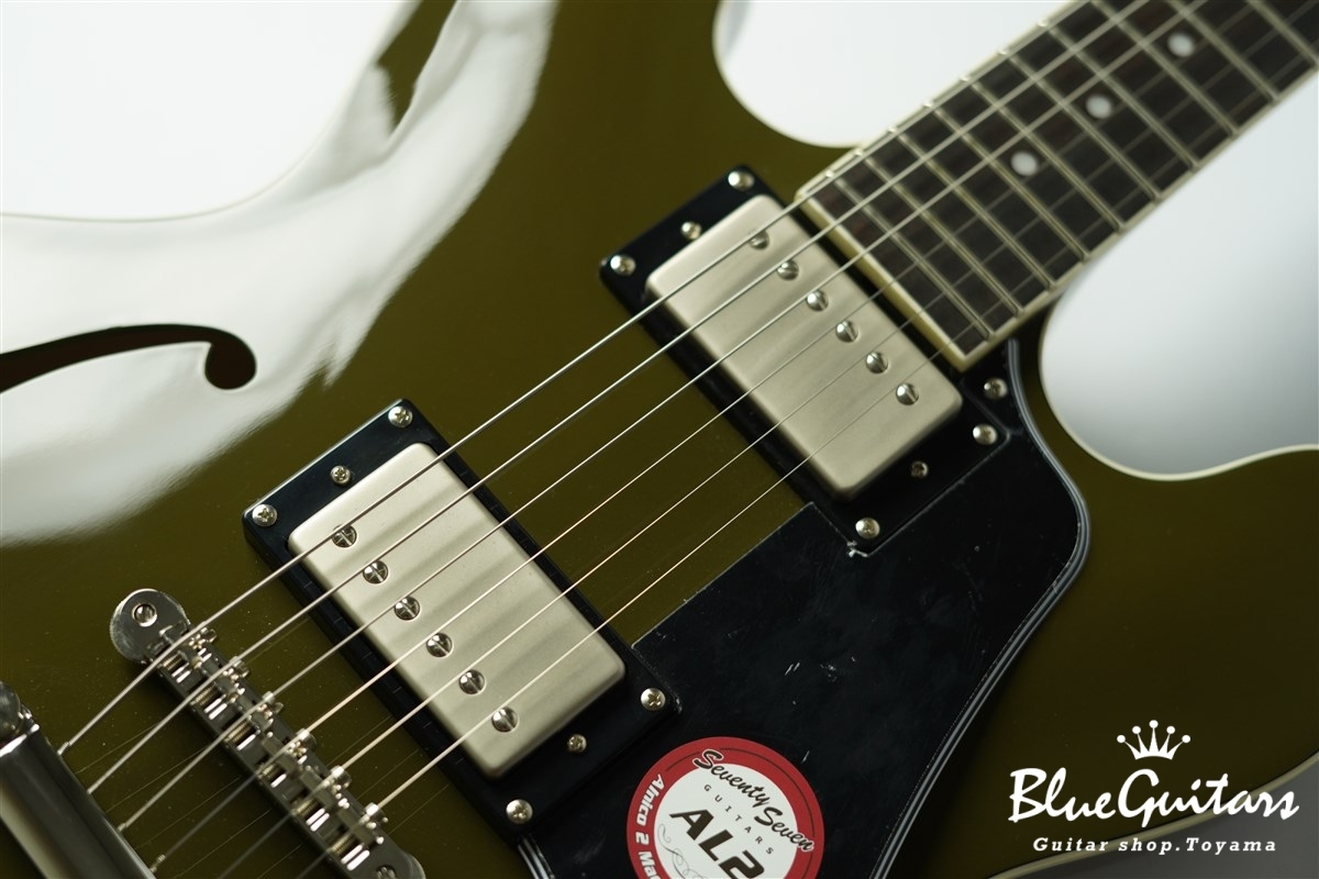 Seventy Seven Guitars EXRUBATO-STD-JT - Olive Green | Blue