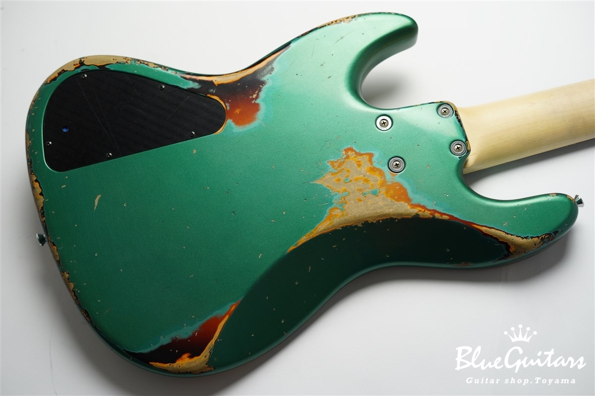 Xotic XJ-1T 5st Sherwood Green over 3TS (Lacquer) Heavy Aged 