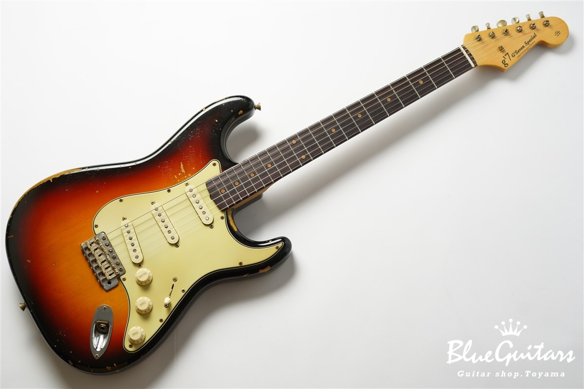 g'7 Special g7-ST/R Perfect Relic - Faded 3Tone Sunburst | Blue 