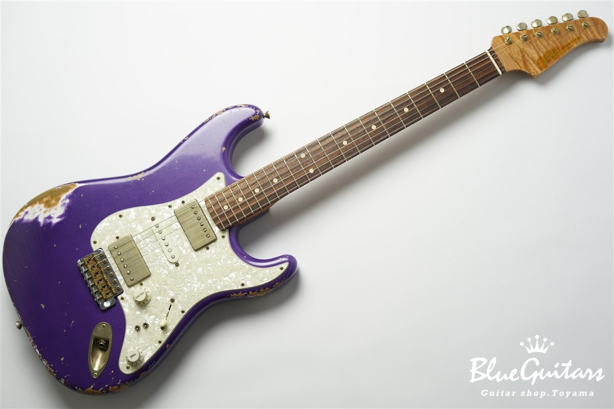 Xotic XSC-4 - Purple Metallic / Heavy Aged / Alder / R / RM #2828