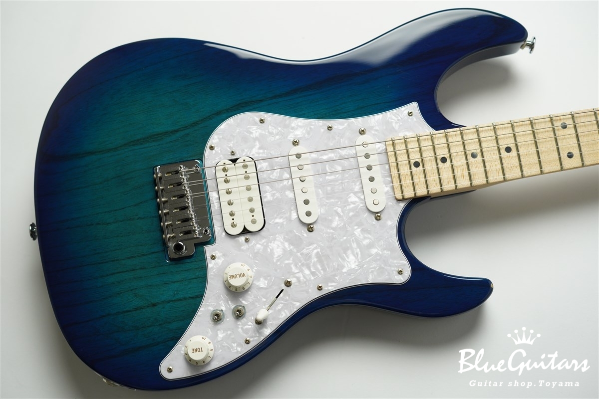 FUJIGEN Expert EOS-ASH-M - See-through Blue Burst | Blue Guitars 