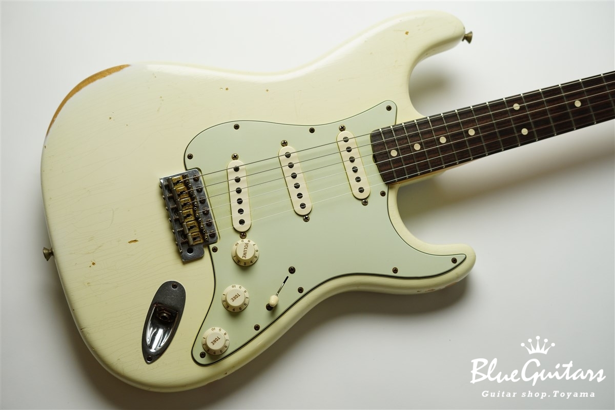 ストラトキャスターRelic OlympicWhite Stratocaster 1996 Fender Custom Shop '60s Stratocaster Relic Olympic
