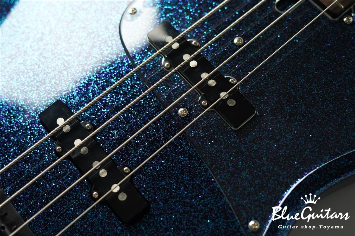 Wood Custom Guitars Vibe-4 #164 - BPDF Sparkle | Blue Guitars 