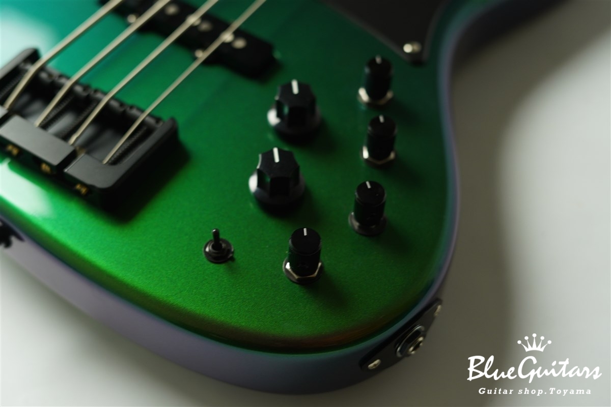 Wood Custom Guitars Vibe-4 - MAZIORA Seyfert #186 | Blue