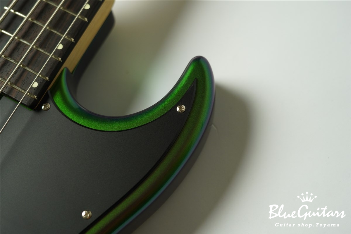 Wood Custom Guitars Vibe-4 - MAZIORA Seyfert #186 | Blue