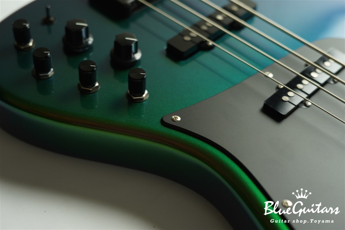 Wood Custom Guitars Vibe-4 - MAZIORA Seyfert #186 | Blue Guitars