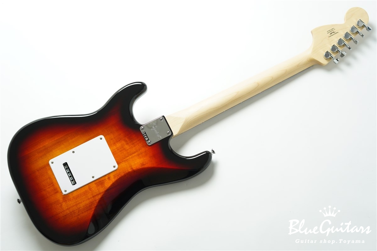 Squier by Fenderカスタムストラト/虎目ボディ＆ラージヘッド/美品 Squier by Fenderカスタムストラト/虎目ボディ＆ラージヘッド/美