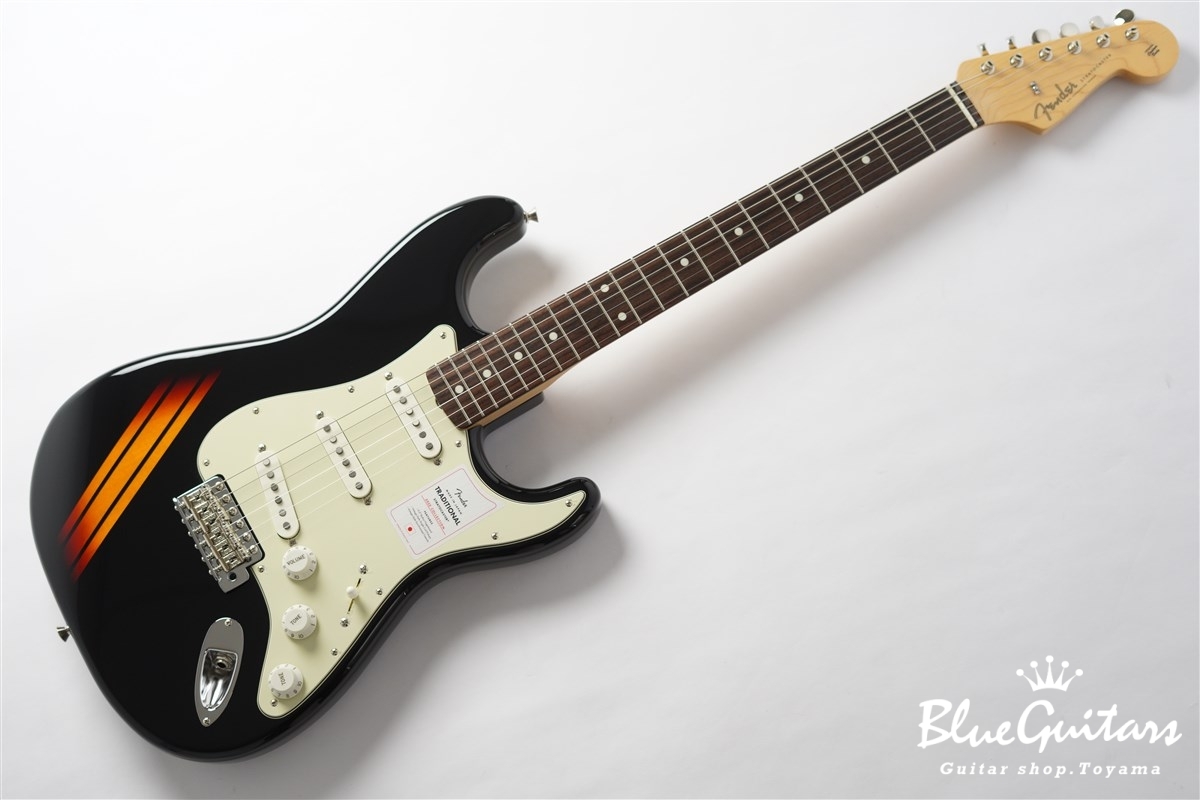Made in Japan Traditional 2025 Collection ’60s Stratocaster - Competition Black / 3-Color Sunburst
