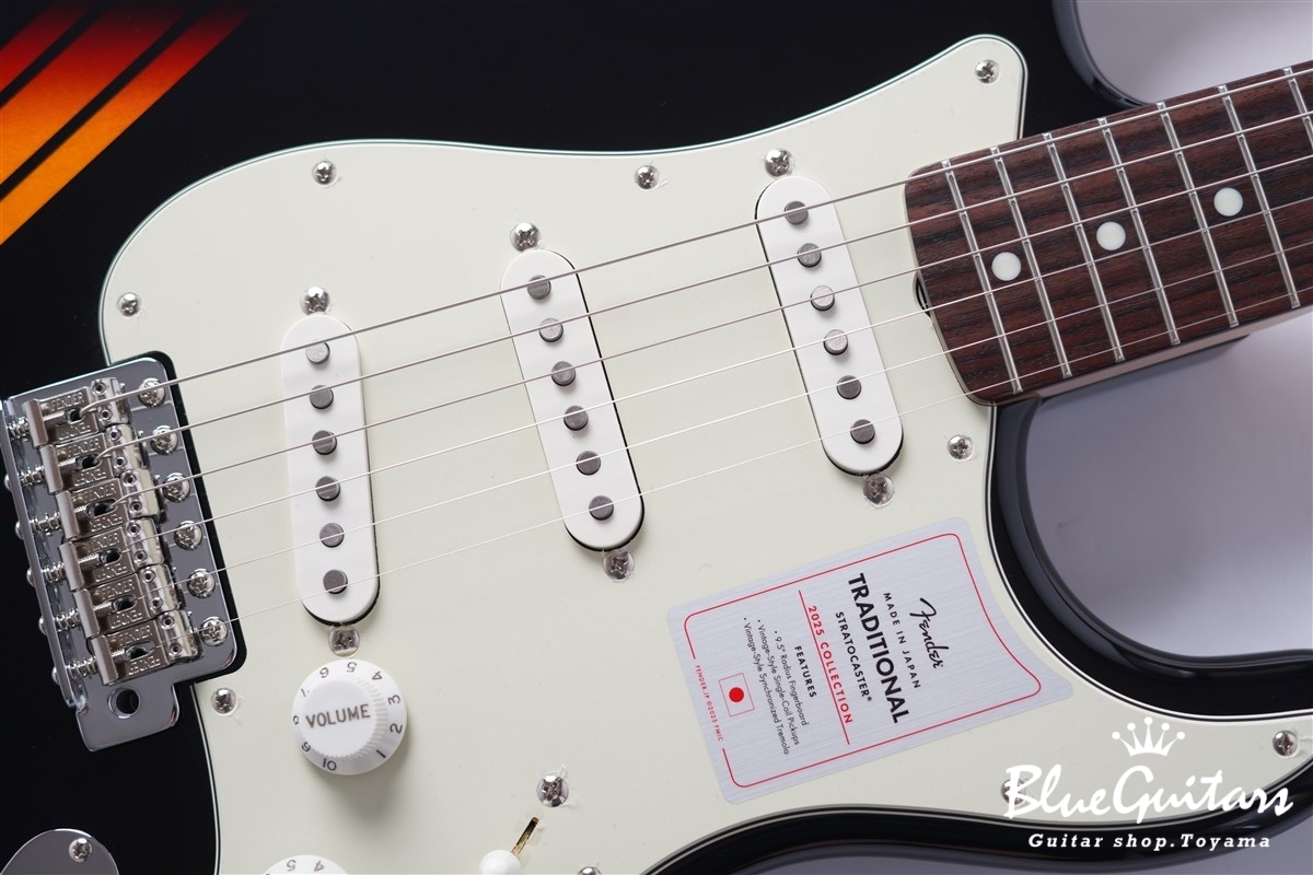 Made in Japan Traditional 2025 Collection ’60s Stratocaster - Competition Black / 3-Color Sunburst