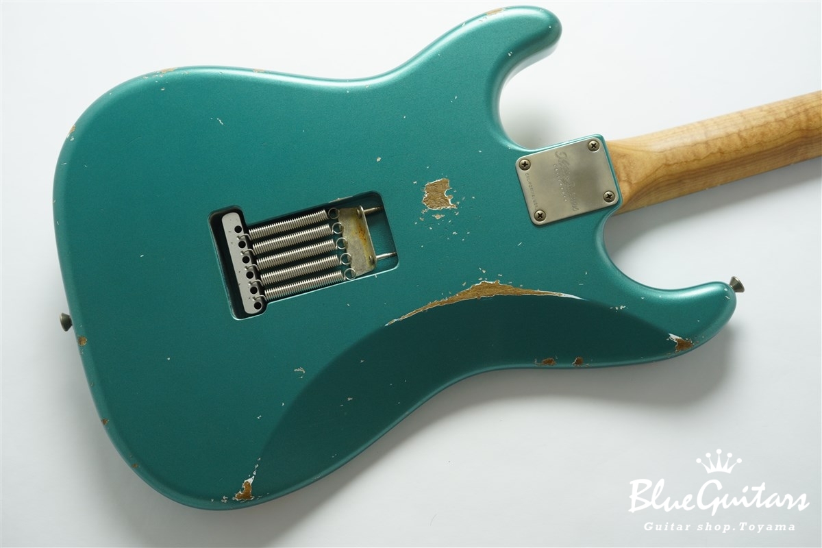 XSC-4 Pelham Blue Medium Aged / Alder / Roasted Flame Maple Reverse Head #3907