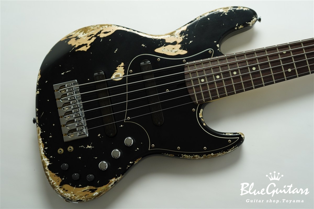 XJ-1T / 6st / Black over Shoreline Gold Heavy Aged / Ash / R / HRI #3367