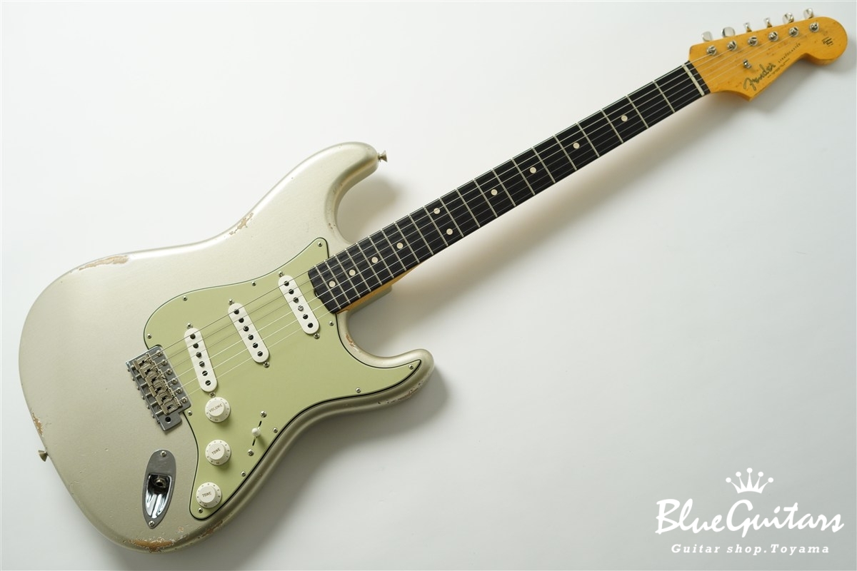 MBS 1961 Stratocaster Journeyman Relic Masterbuilt by Paul Waller - Inca Silver