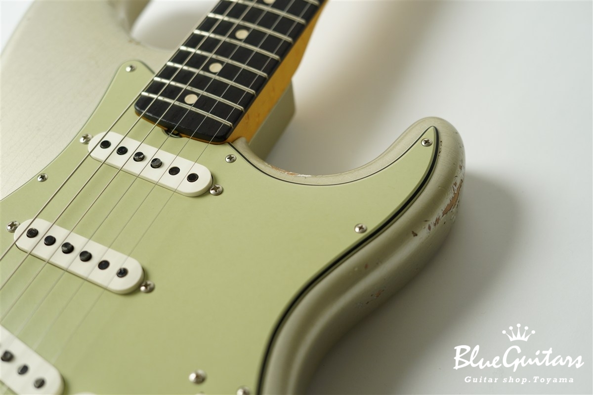 MBS 1961 Stratocaster Journeyman Relic Masterbuilt by Paul Waller - Inca Silver