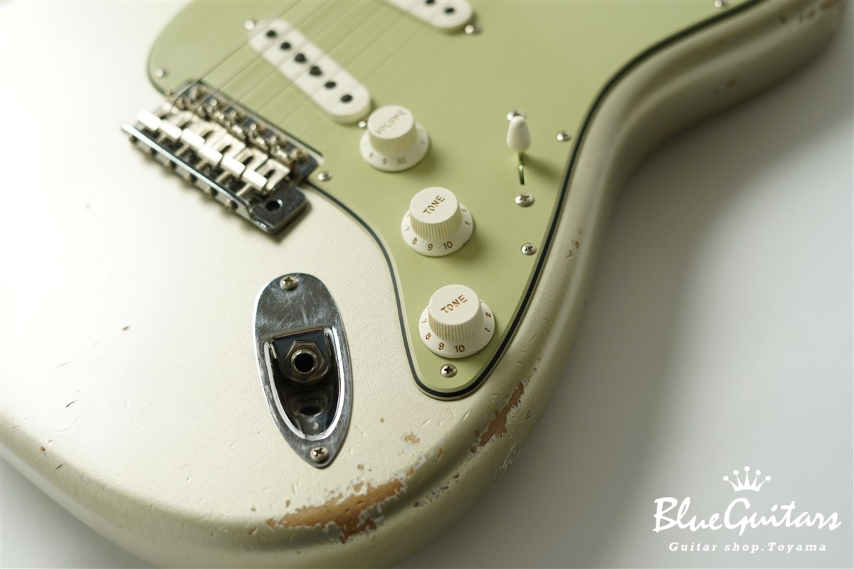 MBS 1961 Stratocaster Journeyman Relic Masterbuilt by Paul Waller - Inca Silver