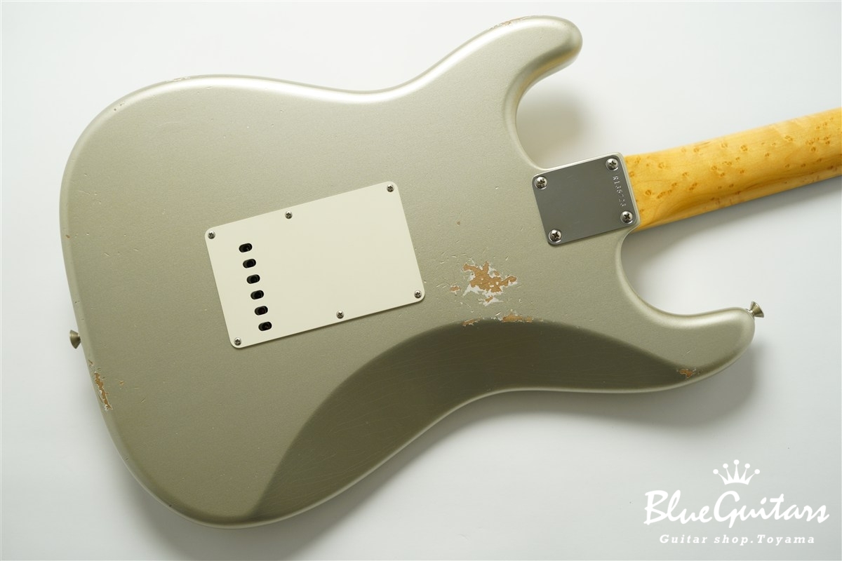 MBS 1961 Stratocaster Journeyman Relic Masterbuilt by Paul Waller - Inca Silver