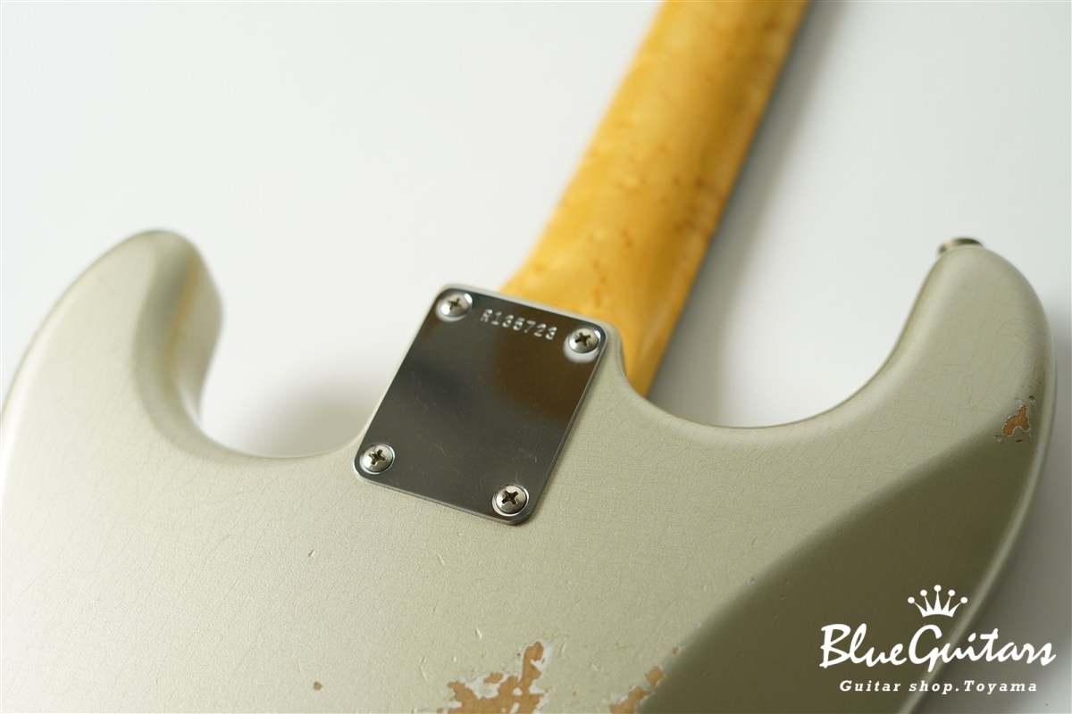 MBS 1961 Stratocaster Journeyman Relic Masterbuilt by Paul Waller - Inca Silver