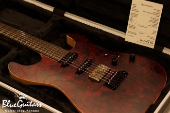 S-622 Ash/R - Red Granite w/Matching Head & Red Line Logo & Luminlay Side Dot & MG-T