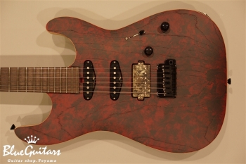 S-622 Ash/R - Red Granite w/Matching Head & Red Line Logo & Luminlay Side Dot & MG-T