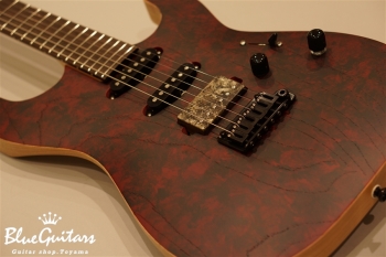 S-622 Ash/R - Red Granite w/Matching Head & Red Line Logo & Luminlay Side Dot & MG-T