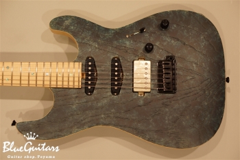 S-622 Ash/M - Navy Granite w/Matching Head & White Line Logo & Abalon Dot & MG-T