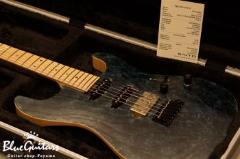 S-622 Ash/M - Navy Granite w/Matching Head & White Line Logo & Abalon Dot & MG-T