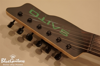 S-622 Alder/R - Black w/Matching Head & Green Solid Logo & Luminlay Face/Side Dot & MG-T